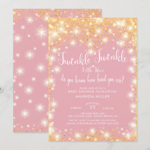 Inbjudan till en liten babystövel med Twinkle Twin