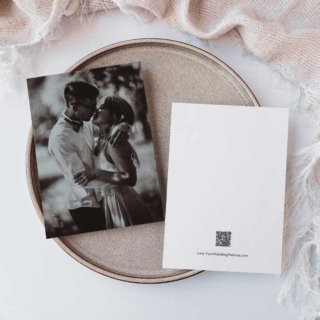 Inbjudan till enbart fotobröllop med QR-kod (Skapare uppladdad)
