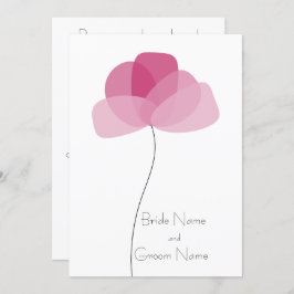 Inbjudan till enkel blomma