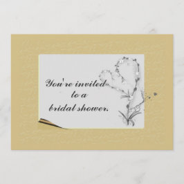 Inbjudan till enkel Blommigt och Elegant