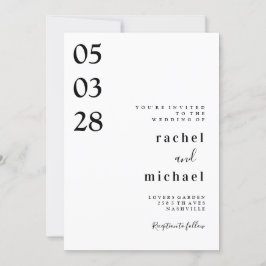 Inbjudan till enkel elegant