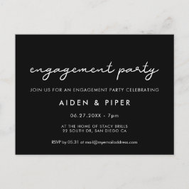 Inbjudan till enkel förlovningsfest