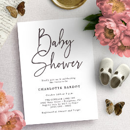 Inbjudan till enkel skript babyvy