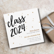 Inbjudan till enkel Studentfest för Guld Star