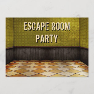 Inbjudan till Escape Room Födelsedagsfest