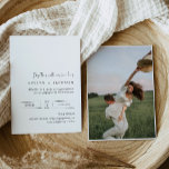 Inbjudan till ett minimalistiskt bröllop med foto<br><div class="desc">Öka ditt bröllop-kontorsspel med den exquisite Stella Collection. Detta fantastiska sortiment av bröllopsinbjudningar och tillbehör är en harmonisk blandning av estetik och bohemisk allure i contemporaryn, och skapar det perfekten för par som vill ha en mångsidig och fängslande utformning som går utöver stilar och teman. Stellainsamlingens kärna ljuger ett modernt...</div>