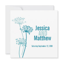 Inbjudan till ett modernt blomsterbröllop