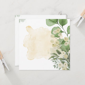 Inbjudan till Eucalyptus Elegant bröllop