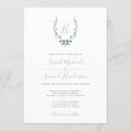 Inbjudan till Eucalyptus Farmhouse Wedding