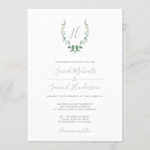 Inbjudan till Eucalyptus Farmhouse Wedding