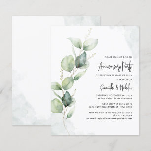 Inbjudan till Eucalyptus Greenery-festen