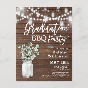 Inbjudan till Eucalyptus Greenery GRAD BBQ-partiet