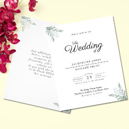 Inbjudan till Eucalyptus Greenery Wedding