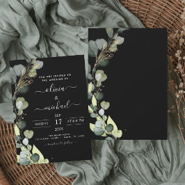Inbjudan till Eucalyptus Greenery Wedding
