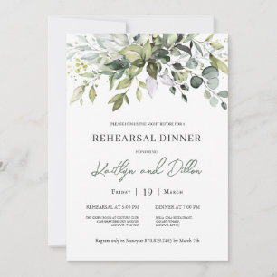 Inbjudan till Eucalyptus Herbal Rehearsal Middag