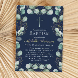 Inbjudan till eukalyptus Baptism