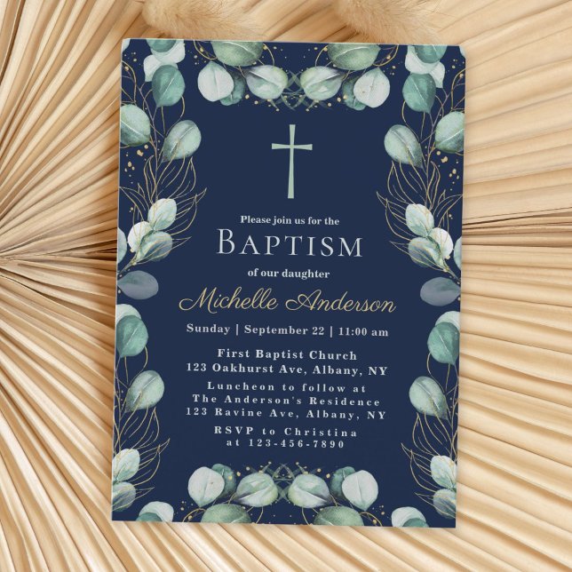 Inbjudan till eukalyptus Baptism (Skapare uppladdad)