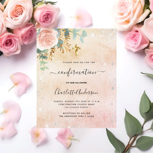 Inbjudan till eukalyptus för blommigt i ro bekräft flygblad