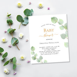 Inbjudan till eukalyptus greeneri Budget Baby Show