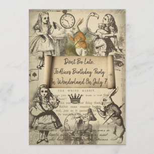 Inbjudan till evenemang till Wonderland