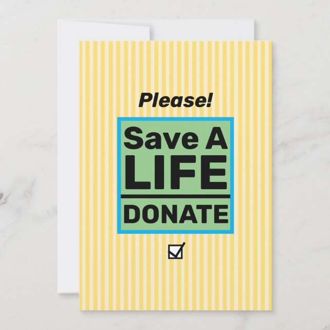 Inbjudan till evenemanget Medvetenhet om organdona (Framsida)