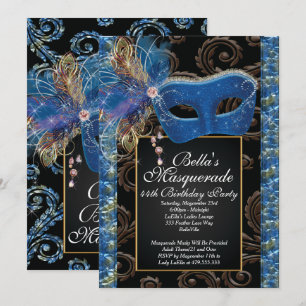 Inbjudan till evenemangspartiet Masquuppad Birthda