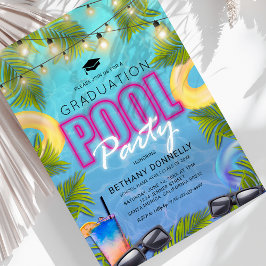 Inbjudan till examens sommar poolparty