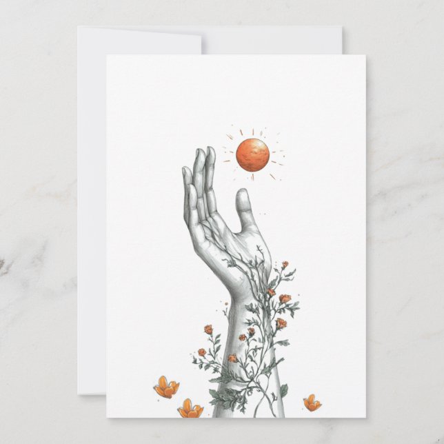 inbjudan till examensfest i orange (Baksida)