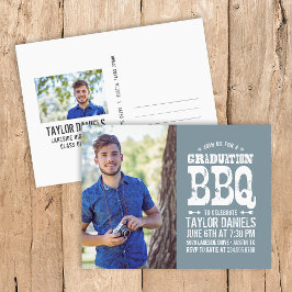 Inbjudan till examensfest med Rustic BBQ