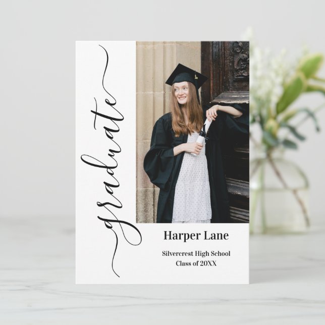 Inbjudan till examensfirande (Stående Fram)