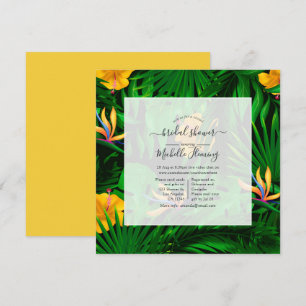 Inbjudan till exotisk Tropical Virtuell Shower