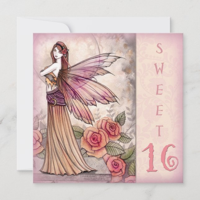 Inbjudan till Fairy Sweet sixteen Party (Framsida)