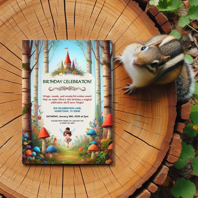 Inbjudan till Fairytale Forest Birthday (Skapare uppladdad)