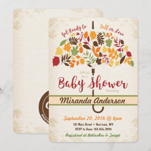 Inbjudan till Fall Baby Shower