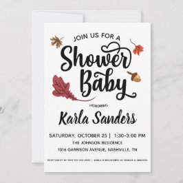 Inbjudan till Fall Baby Shower