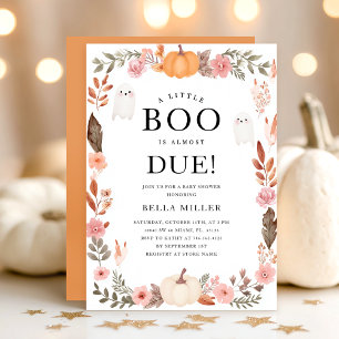 Inbjudan till Fall Baby Shower Halloween