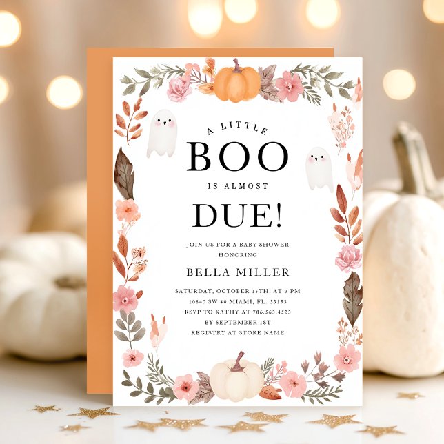 Inbjudan till Fall Baby Shower Halloween (Skapare uppladdad)