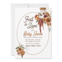 Inbjudan till Fall Boho Baby Shower