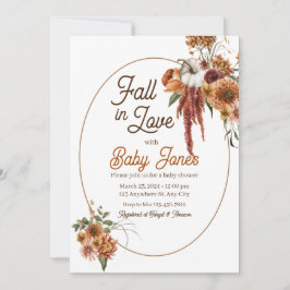 Inbjudan till Fall Boho Baby Shower