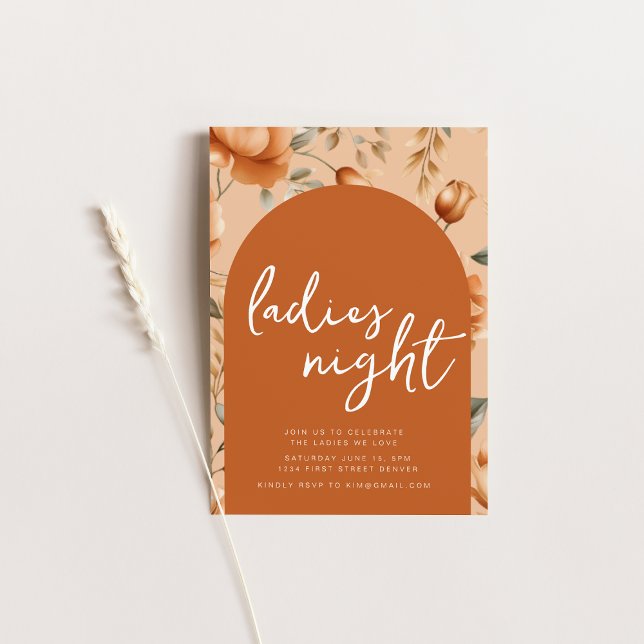 Inbjudan till Fall Boho Dam Nattparti (Skapare uppladdad)