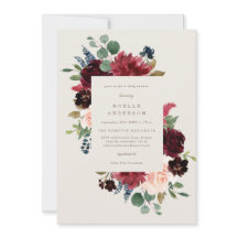 Inbjudan till Fall Elegance Baby Shower