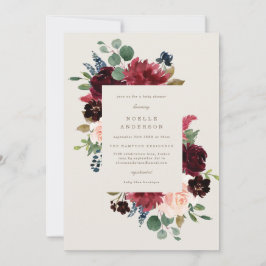 Inbjudan till Fall Elegance Baby Shower