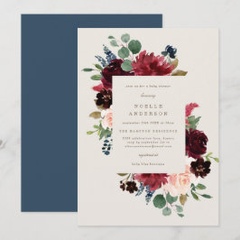 Inbjudan till Fall Elegance Baby Shower