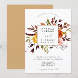 Inbjudan till Fall Foliage Wedding