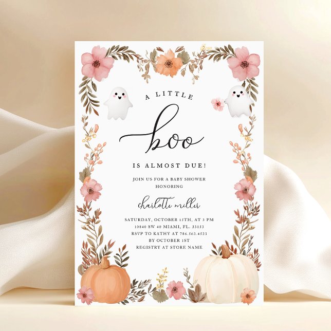 Inbjudan till Fall Halloween Baby Shower (Skapare uppladdad)
