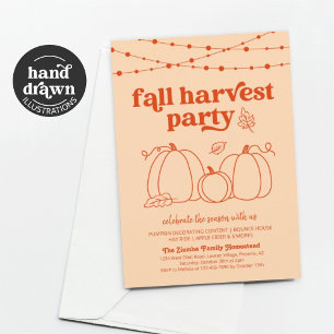 Inbjudan till Fall Harvest Party