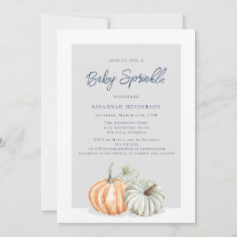 Inbjudan till Fall Pumpkin Sprinkle Baby Shower