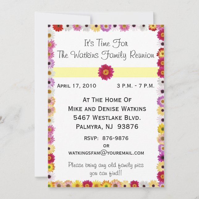 Inbjudan till familjeåterförening (Framsida)