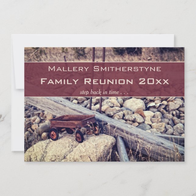 Inbjudan till familjeåterförening för nostalgiskt  (Framsida)