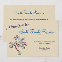 Inbjudan till familjeåterförening i Nebula Träd